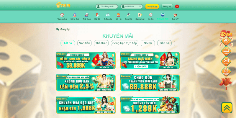 Khuyến mãi 6789 tại Nhà cái 6789 - Ưu đãi hot hôm nay Nhà cái 6789 tổ chức sự kiện với nhiều ưu đãi cực hot